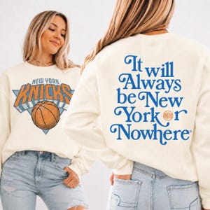 New York K Basketball Sweatshirt, Vintage NYC Hoops Crewneck, Retro Basketball Fan Pullover, Streetwear Sports Gift, Fast Shipping!