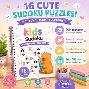 Fun Kids Sudoku Puzzles for Brain Development | Educational Game