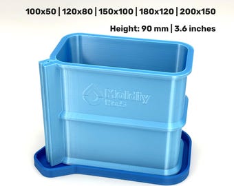 90mm Rectangular Mold Housing Set - 5 Sizes - STL Files for 3D Printing (Digital Download)