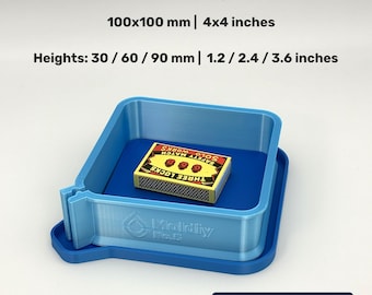100x100mm Square Mold Housing Set- 3 Heights- STL Files for 3D Printing (Digital Download)