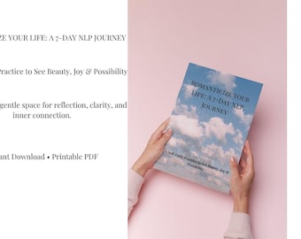 Romantisera din livsdagbok | NLP-inspirerad arbetsbok för tankesätt och daglig glädjeövning (utskrivbar PDF)