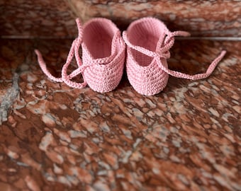 crocheted ballerinas