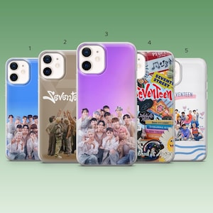 SEVENTEEN Phone Case Kpop Idol Group Cover for iPhone 17, 17e, 16, 15, 14, 13, 12, 11, Samsung S26, S25, S24, A56, A16, Pixel 10a, 9Pro