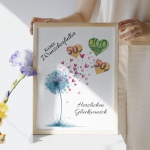Cash Gift for Birthdays | Wish Granter | Last Minute Birthday Gift PDF Instant Download | Gift | Birthday Gift Idea
