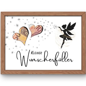 Fée Marraine, Cadeau d'anniversaire imprimable en argent, Affiche cadeau d'anniversaire de dernière minute, DIY, Créez le vôtre