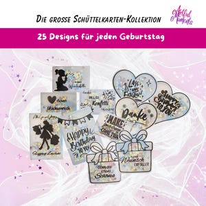 Biglietto di auguri per compleanno | Modello per confezioni di denaro e buoni regalo | Scarica modelli artigianali | Sacchetti di coriandoli | Biglietto dell'ultimo minuto per esaudire i desideri