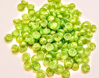 Rocaille Perles 3 mm perles de verre PERIDOT vert 450 g BIJOUX on sait que seed beads a141 Rocaille Perles 3 mm perles de verre PERIDOT vert 450 g BIJOUX on sait que seed beads a141