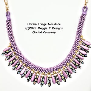 Harem Fringe Kumi Necklace Pattern