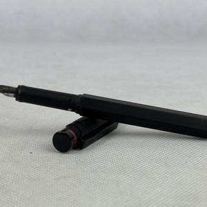 Rotring 600 Newton Fountain Pen & Ballpoint Pen Set Black With Original Case image 2