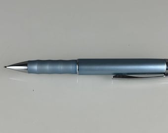 Lápis mecânico vintage rOtring Esprit, azul claro, metal, fabricado na Alemanha.