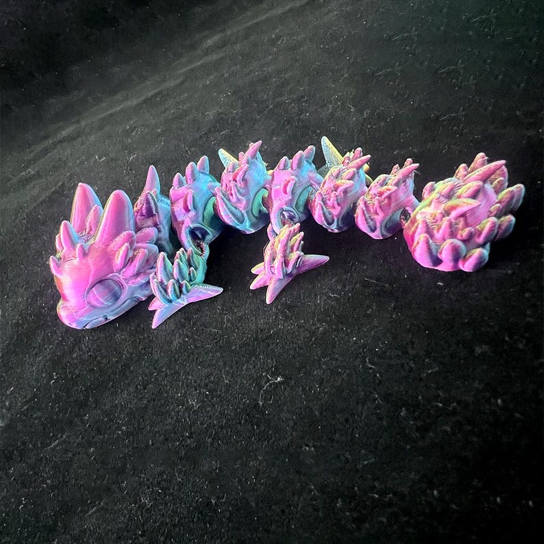 Articulated Baby Dragon STL | Flexi Dragon 3D Print File - Etsy