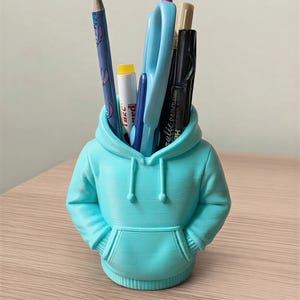 Hoodie Pen Holder STL | Desk Organizer 3D Print File