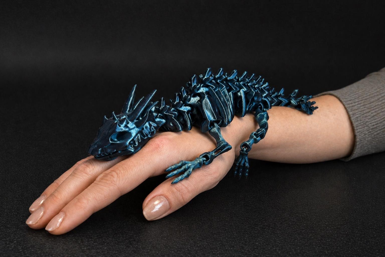 Skeleton Dragon STL | Articulated Flexi Dragon 3D Print File - Etsy