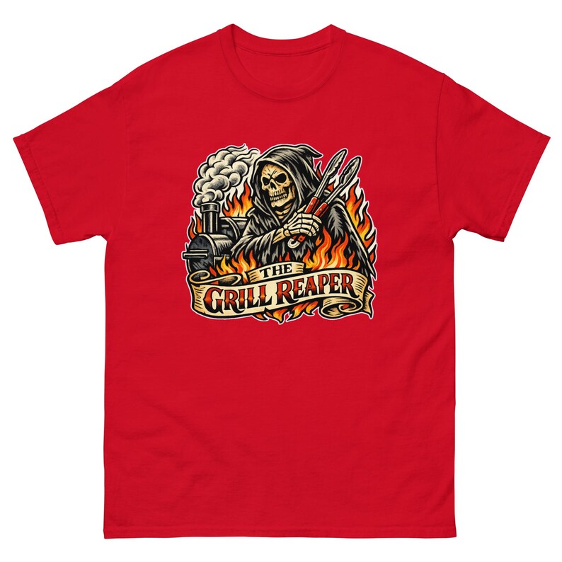 The Grill Reaper T-Shirt, Funny BBQ Shirt