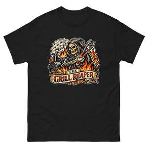The Grill Reaper T-Shirt, Funny BBQ Shirt