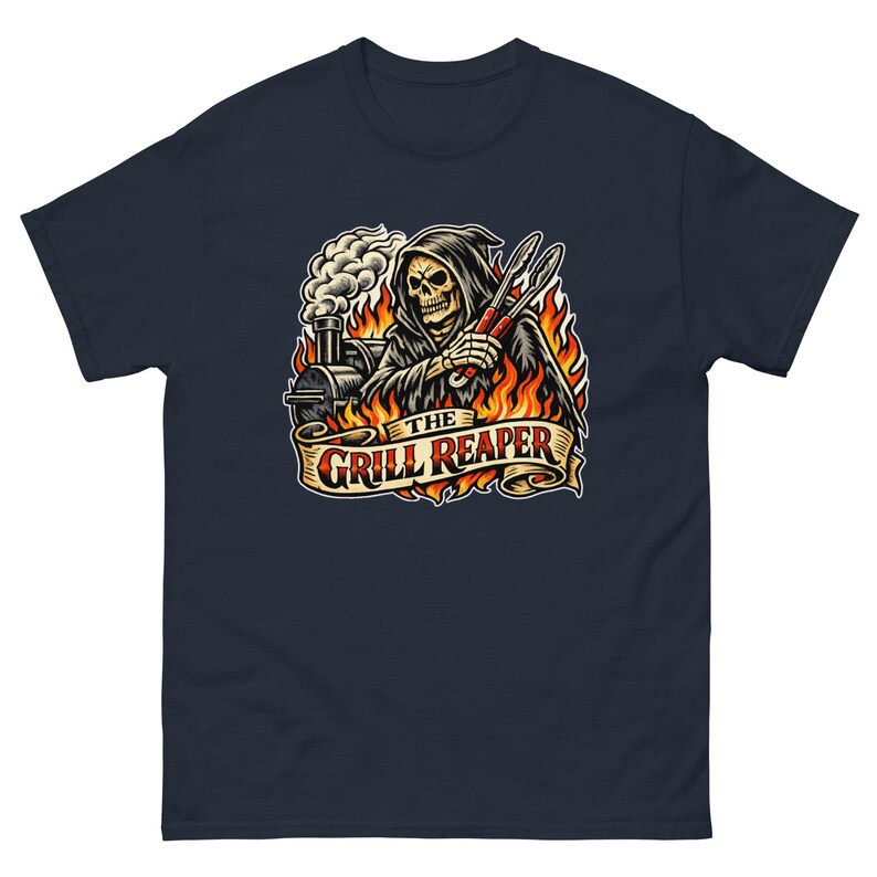 The Grill Reaper T-Shirt, Funny BBQ Shirt
