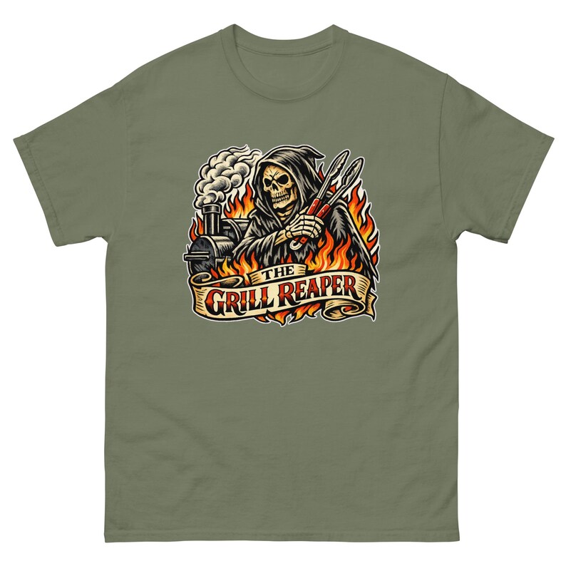 The Grill Reaper T-Shirt, Funny BBQ Shirt
