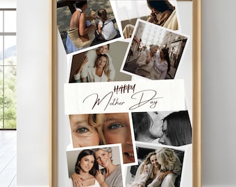 Custom Mother Definition Collage, Personalised Mum Print, Mum Birthday Gift, Mother’s Day Gift, Framed Mum Photo Gift, Digital Download