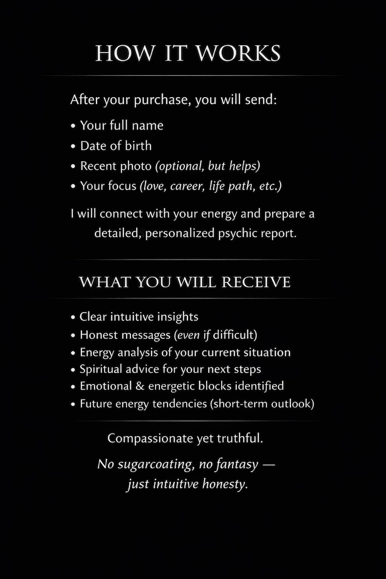No Cards Clairvoyant Reading, Same Hour, Psychic Spiritual Advice, Blind Reading image 3