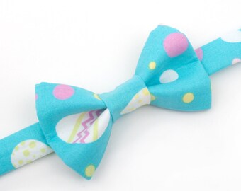 Aqua Easter Bow tie. Easter bow tie, easter eggs bow tie, turquoise bow tie, boy's easter bow tie, easter outfit, men's easter bow tie, eggs