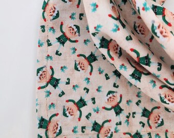 Christmas Elf dog bandana, Elves dog bandana, Christmas bandana, cat bandana, dog bandana, Elf cat bandana, Christmas dog scarf, bandana