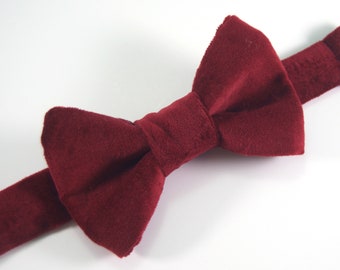 Velvet Burgundy Bow tie, Velvet bow tie, Burgundy bow tie, wine velvet bow tie, wine velvet, burgundy velvet, boy's bow tie, men's bow tie