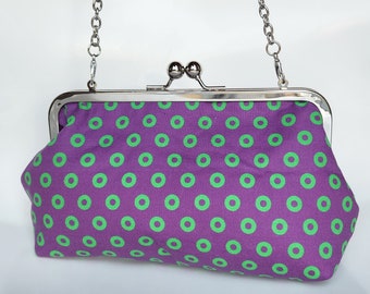 Purple Phish Clutch, Phish donut clutch, phish purse, donuts purse, phish NYE clutch, phish mexico purse, fishman clutch, phish makeup bag