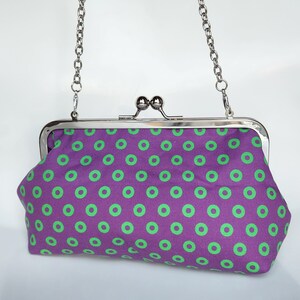 Purple Phish Clutch, Phish donut clutch, phish purse, donuts purse, phish NYE clutch, phish mexico purse, fishman clutch, phish makeup bag