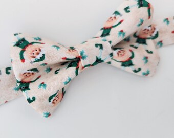 Elf bow tie, Christmas Elf bow tie, christmas accessories, boy's Elf bow tie, boys christmas bow tie, red Elf bow tie, mens bow tie, Elf