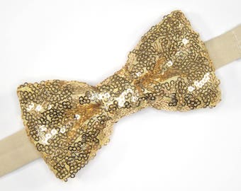 Gold sequins bow tie, Gold bow tie, gold sequins, sequins bow tie, glitz bow tie, glitter bow tie, gold glitter bow tie, gold bow tie, tie