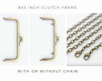 8x3 antiek bronzen koppelingsframe, koppelingsframe, portemonnee frame, antiek bronzen portemonnee frame, 8x3 koppelingsframe, kisslock frame, 8 in koppelingsframe
