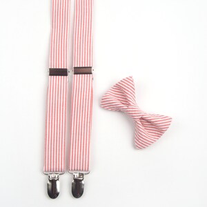 Sea Island Navy Seersucker Clip On Bow Tie main image 1