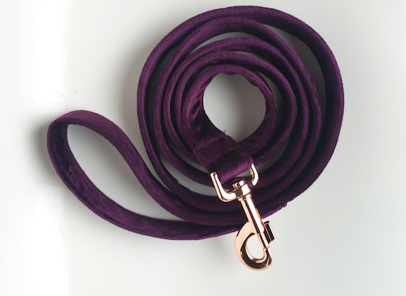 Plum Velvet Leash Purple Velvet Leash Dog Leash Velvet Dog Leash Matching Leash 1 Wide Dog Leash 5 Dog Leash Deep Purple Dog Leash Etsy Canada