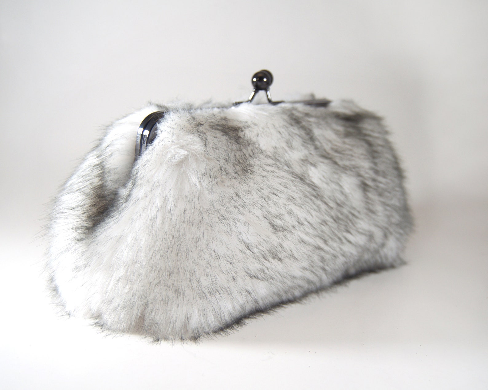 Faux Fur Clutch Fur Clutch White Fur Purse Fur Purse Furry Etsy
