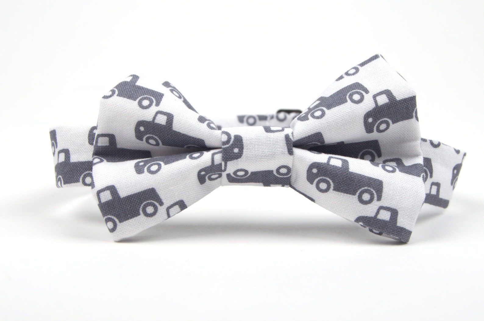 Trucks Bow Tie Grey Truck Bow Tie Boys Grey Bow Tie Toddler Etsy