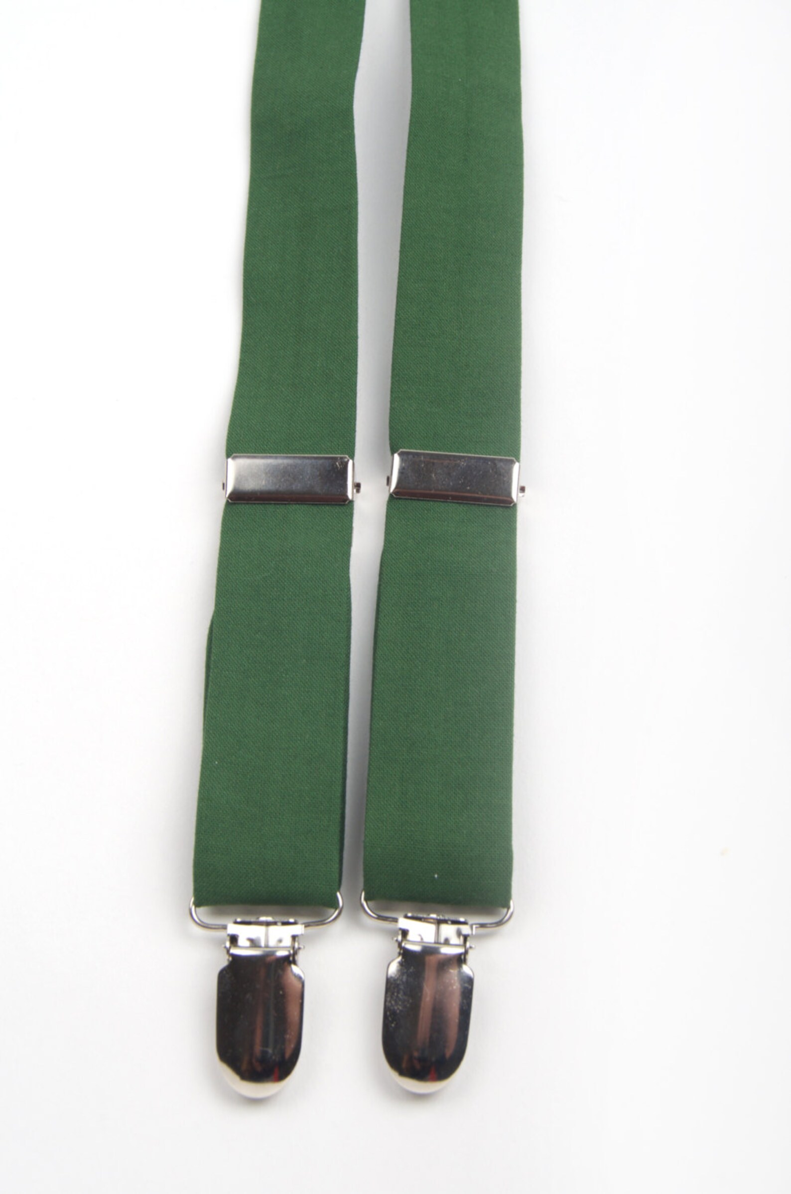 Hunter Green Suspenders, Dark Green Suspenders, Forest Green Suspenders