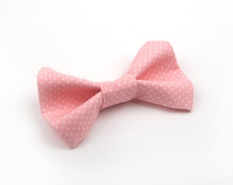 Pink Polka Dot Bow Tie, Pink bow tie, Pink pin dot bow tie, boy's bow tie, toddler bow tie, men's pink bow tie, adult bow tie, men's bow tie