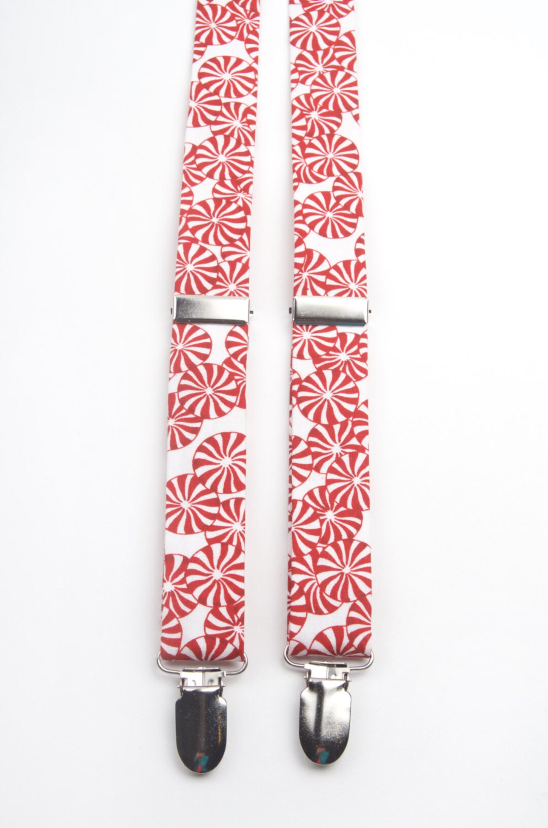 Peppermint Suspenders, Christmas Suspenders, Holiday Suspenders, Candy