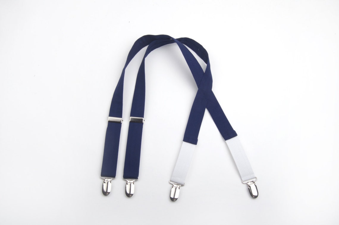 Navy Blue Suspenders Navy Suspenders Boys Suspenders Boys Etsy
