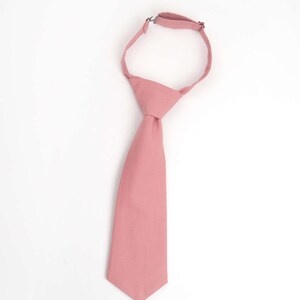 Rose Pink necktie, rose gold tie, boys rose tie, toddler tie, baby tie, rose boys tie, ring bearer outfit, rose ring bearer tie, rose gold image 5