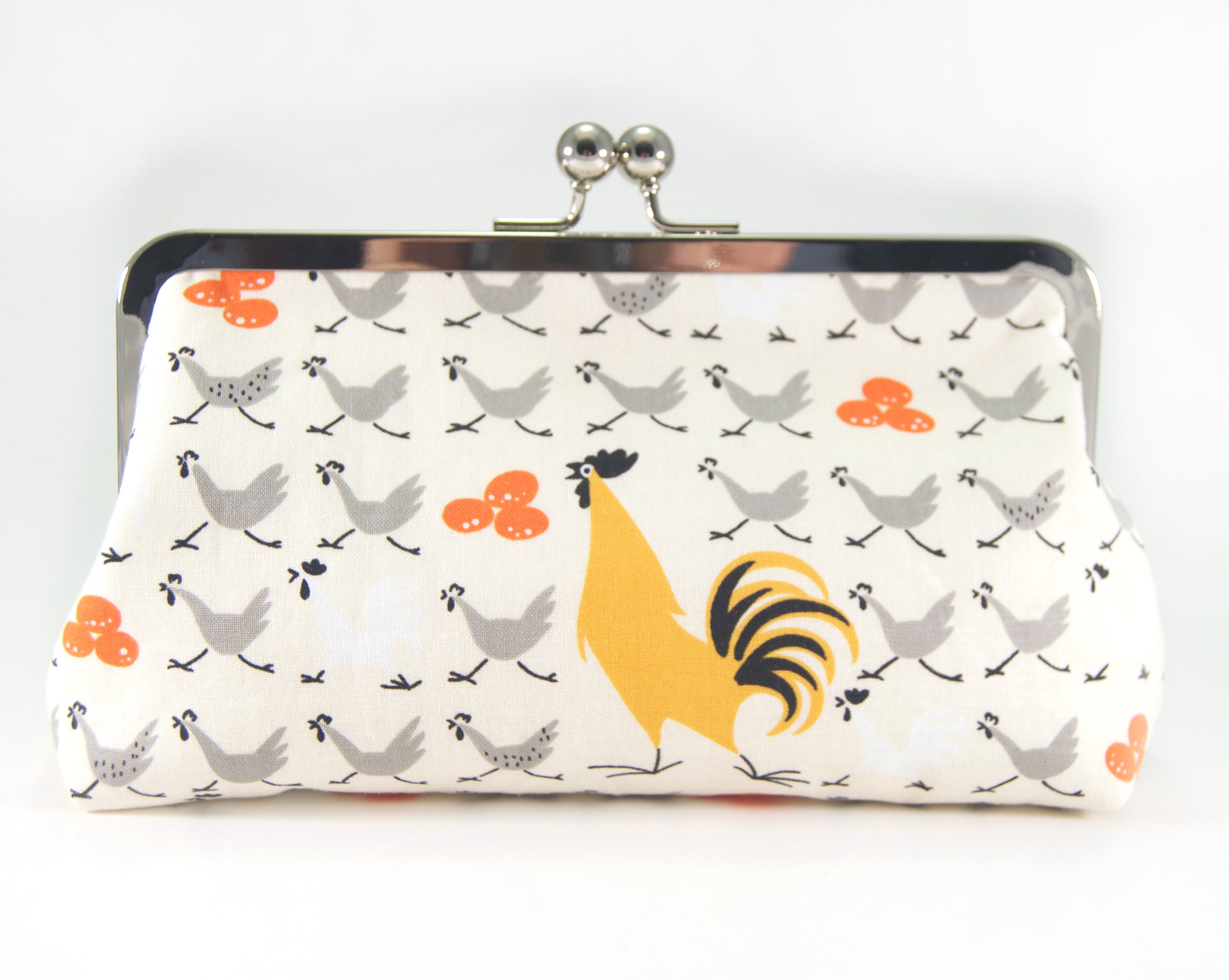 Chicken Purse Chicken Clutch Rooster Purse Rooster Clutch Chicken Owner Gift Chicken Gift Rooster Gift Chicken Handbag Chickens