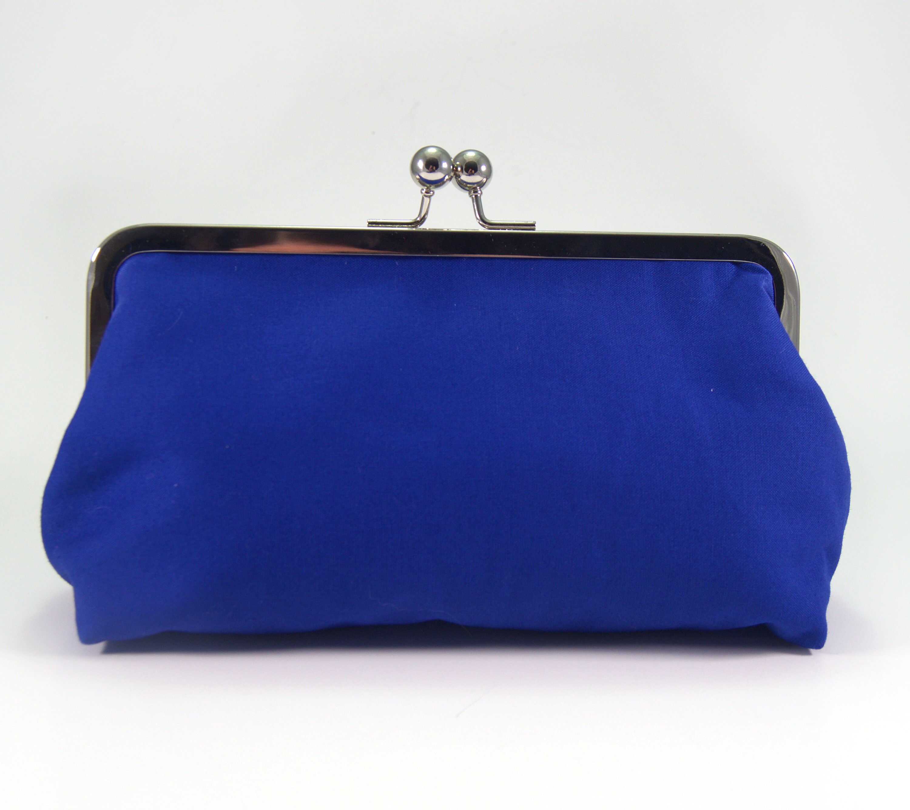 White Blue Floral Bangle Clutch main image 0