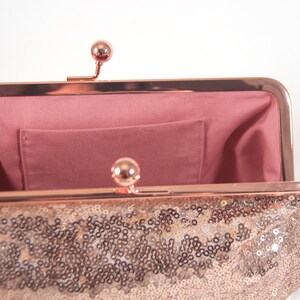 I DO Sequin Clutch - Gold/White