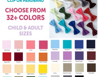 Choose your color/print hair bow, girl's hairbows, gingham hair bow, plaid hairbow, seersucker hairbow, lace hairbow, flower girl hair bow