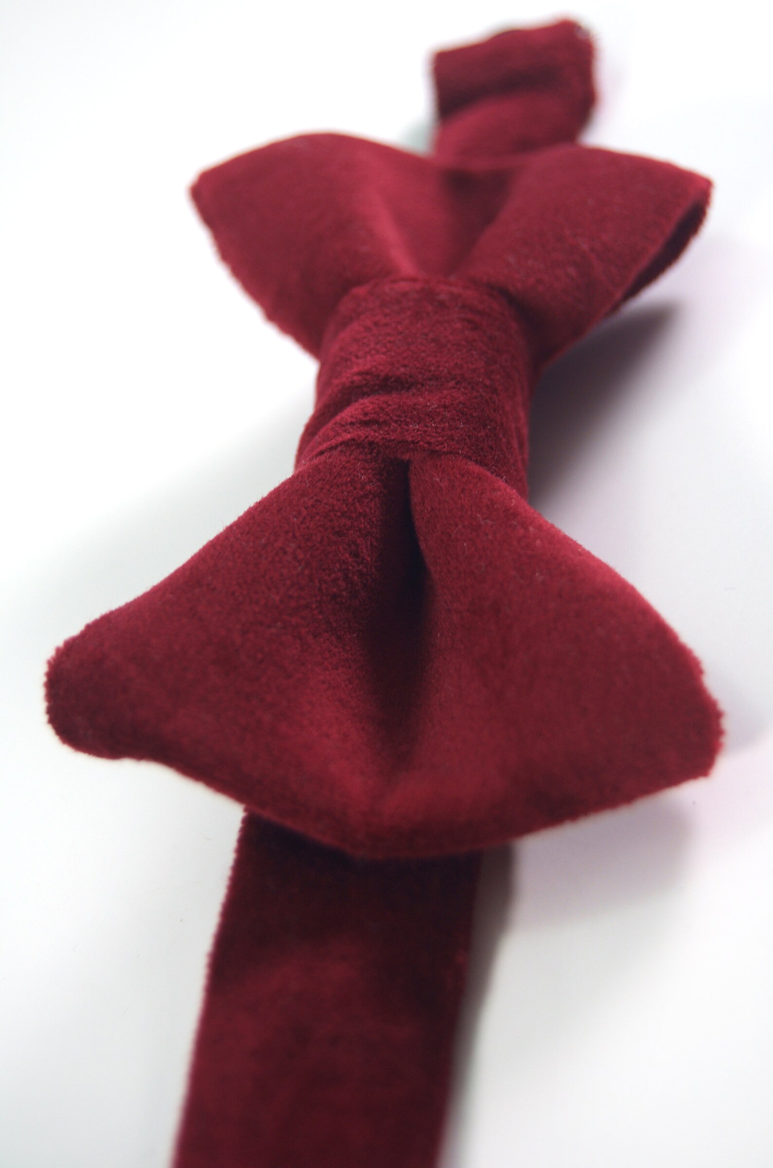 burgundy velvet bow tie and suspenders