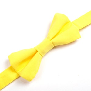 Bright Yellow Bow Tie Yellow Bow Tie Neon Yellow Bow Tie - Etsy