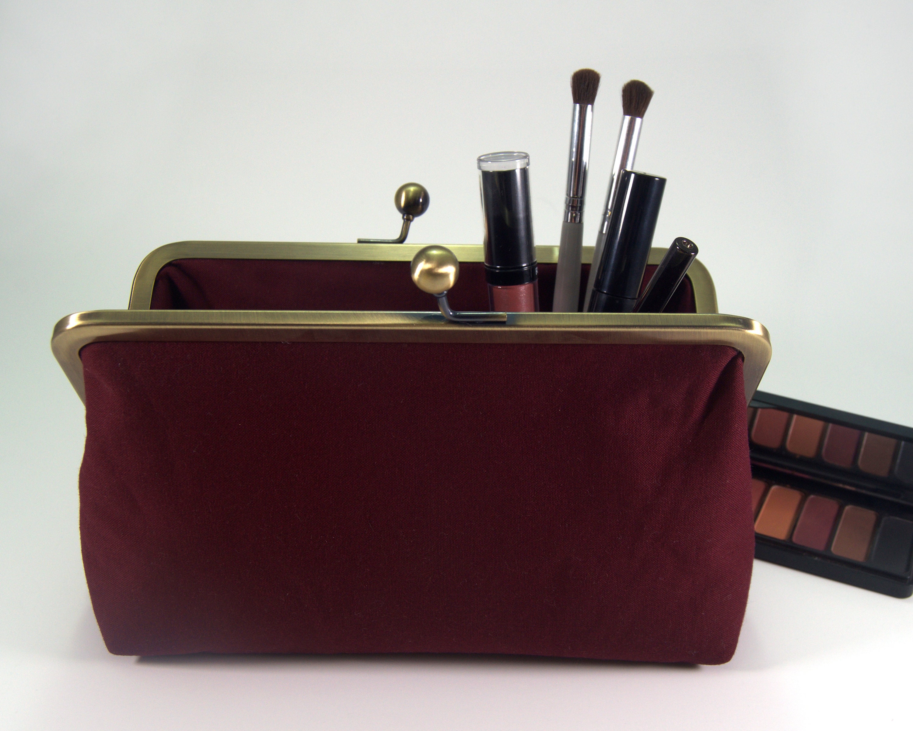 Burgundy evening bag sale