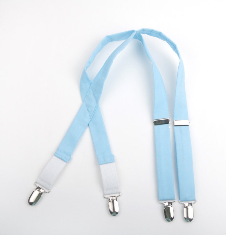 Baby Blue Suspenders Light Blue Suspenders Boys Suspenders Etsy