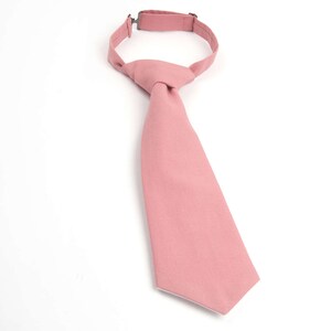 Rose Pink necktie, rose gold tie, boys rose tie, toddler tie, baby tie, rose boys tie, ring bearer outfit, rose ring bearer tie, rose gold image 3