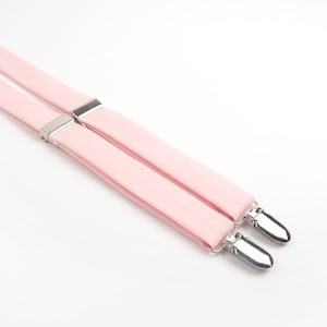Blush pink suspenders, ring bearer outfit, pink wedding, pink braces, blush pink suspenders, pink boys suspenders, pink men&#39;s suspenders
